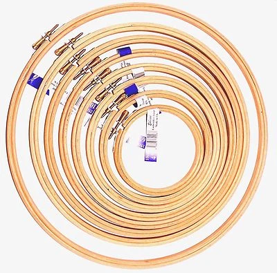 Elbesee Cross Stitch Wooden Embroidery Craft Hoop/Ring Size 3" to 12" UK Product - Image 1 of 2