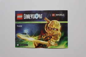 LEGO&reg; Dimensions NINJAGO&reg; 71239 Lloyd Fun Pack Instruction Manual Only!