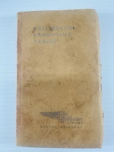 Halliburton Cementing Tables Book 1962 | Vintage Oilfield Engineering Manual - Foto 1 di 9