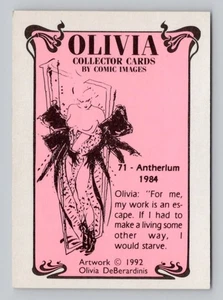 1992 Olivia Collectors Cards Risque Card #71 Antherlum 1984 Excellent Shape - Picture 1 of 2