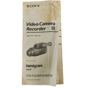 MANUALE VIDEOREGISTRATORE SONY HANDYCAM 8 CCD-FX225/FX230/FX330 - Foto 1 di 11