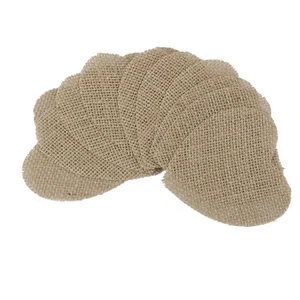  10 Pcs Wedding Table Runners Burlap Heart Crafts for Party Decor - Picture 1 of 5