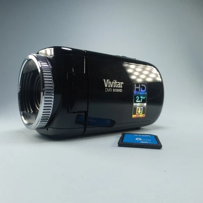Vivitar DVR-910HD 9.0MP Compact Digital Video Recorder Black Tested - Image 1 of 4