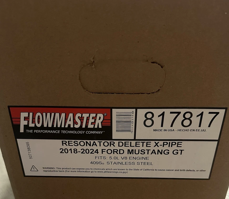 Flow master Scavenger X-Pipe 2018-2024 Ford Mustang GT - Image 1 of 3