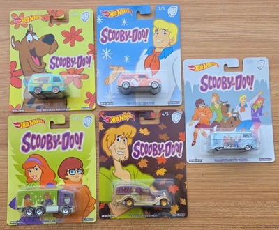 Juego de 5 autos Hot Wheels Scooby-Doo 2017 totalmente nuevo Foto 1 de 4