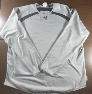 Majestic MLB New York Yankees Therma Base Long Sleeve Pullover Men's XL Grey - Picture 1 of 2