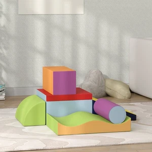 HOMCOM Bausteinset 7er-Set Schaumstoff Bausteine für 1-3 Jahre alt Kinder - Bild 1 von 10