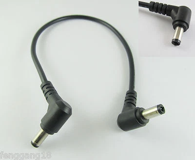 10x CCTV DC Power Cable 5.5x2.5mm Male Right Angle To 5.5x 2.5mm Male Right Cord - Image 1 of 4