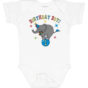 Inktastic Circus Elephant 1st Birthday Boy Baby Bodysuit Cartoon Big Top Infant - Picture 1 of 9