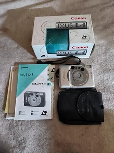 Silver Canon IXUS L-1 APS, Film Camera Photography, Pictures - Picture 1 of 6