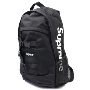 Supreme SS14 Logo Backpack black DEADSTOCK w/ RECEIPT 2014 15 16 17 18 19 - Picture 1 of 7