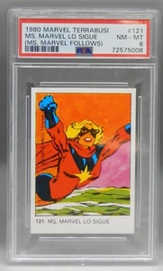1980 Marvel Comics PSA 8 MS MARVEL Trading Card 121 Terrabusi RC mcu ROOKIE CARD - Bild 1 von 3