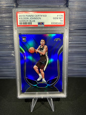 Keldon Johnson 2019 Panini Certified #176 MIRROR BLUE Rookie RC PSA 10 INVEST!