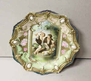 Antique RS Prussia Melon Eater Plate – Red RS Mark - Picture 1 of 5