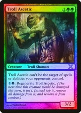 Troll Ascetic FOIL 10th Edition HEAVILY PLD Green Rare MAGIC MTG CARD ABUGames