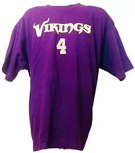 Reebok Minnesota Vikings Brett Farve #4 T-Shirt - Picture 1 of 2