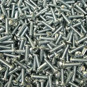 (1,000) #10-24 X 3/4" Phillips Pan Head Machine Screw Zinc Plated - Picture 1 of 5