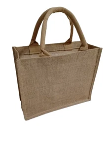 Borsa in juta con Manici con chiusura zip Misura 30 x 25 x 12 cm. - Foto 1 di 4