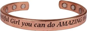 Copper Engraved Magnetic Bracelets Adjustable Bracelet Best Friend Mom Sister - Picture 1 of 86