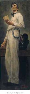 Norman Rockwell photo A4 lincoln for the defence - Picture 1 of 1