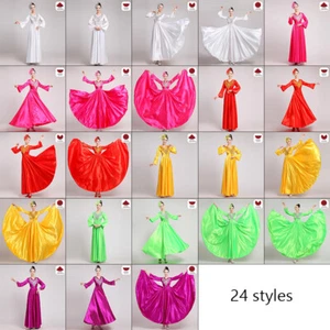 180/360/540/720 Grad Spanien Flamenco Tanz Kleid Schlagärmel Big Swing Rock - Bild 1 von 36