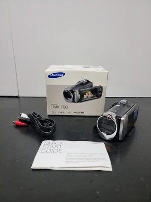 Samsung HMXF90  White HD Camcorder  HDMI, 52X, New Open Box No Charger + Cord - Image 1 of 4