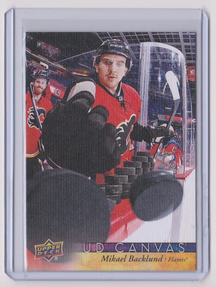 17-18 2017-18 Upper Deck Canvas #C13 Mikael Backlund Calgary Flames - Image 1 of 1
