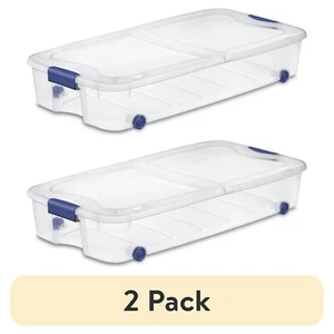 Sterilite 66 Quart Stadium Blue Ultra Storage Box- (2 pack) - Picture 1 of 5