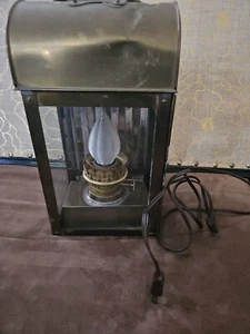SELTENE VINTAGE MASSIVE MESSING LATERNE LAMPE IN SEHR GUTEM ZUSTAND - Bild 1 von 14