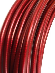 Dia Compe New Old Stock Vintage transparent Red Unlined Cable Housing 6ft  5.2mm - Picture 1 of 12