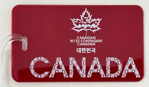 2023 World Scout Jamboree CANADA / CANADIAN SCOUTS Contingent LUGGAGE TAG - Picture 1 of 3