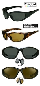 POLARIZED BIFOCAL Reading Sunglasses Cuts Glare TR90 FRAME Fishing Driving - Picture 1 of 12