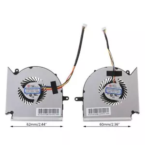 1Pair Laptop Cooling Fan Cooler Replacement for MSI GE63VR MS-16P1 GE73VR CPU - Afbeelding 1 van 10