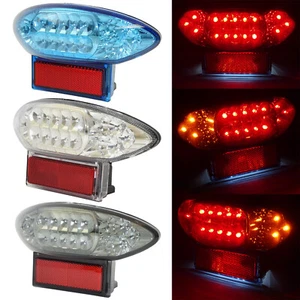 Chrome Led Taillight Brake Turn Signals Lamp For SUZUKI Hayabusa GSX600F GSX750F - Picture 1 of 22