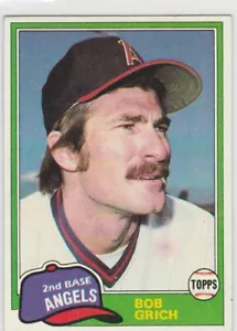 1981 topps #182 Bobby Grich ANGELS - Picture 1 of 1
