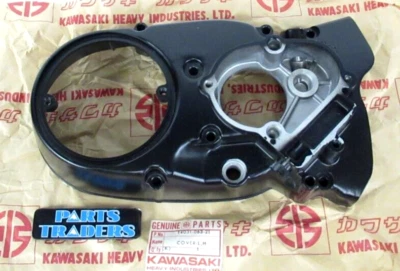 Cubierta del cárter izquierdo Kawasaki G4/G4TR 1971-1975 KV100 1976 NUEVA DE STOCK Foto 1 de 2