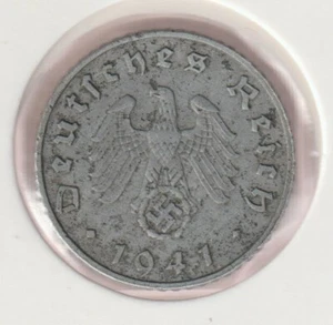 Rare WWII German Pfennig War 1941-A WW2 Germany 5 Reichspfennig Collection Coin - Picture 1 of 2