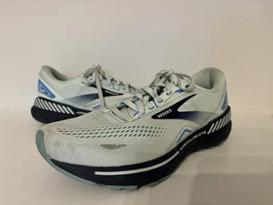 Brooks Womens Adrenaline GTS 23 Gray Running Shoes Sneakers Sz 10.5 D Wide - Picture 1 of 10