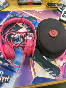 Beats by Dre Solo Wired On-Ear Headphones Pink with Case - Picture 1 of 13