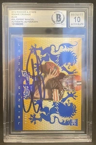 2014 ROOKIES STARS CRUSADE BLUE RC JOHNNY MANZIEL AUTO BGS AUTH 10 AUTO *A1597 - Bild 1 von 1