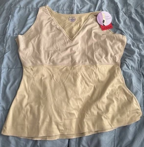 NUOVO Spanx donna nascondiglio ed elegante bordo in pizzo scollo a V cami top 3XL nudo strato dimagrante - Foto 1 di 6