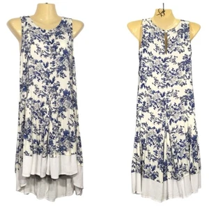 ALTAR’D STATE FLORAL BOHO COTTAGECORE PRAIRIE SLEEVELESS HI LOW FLOWY DRESS M - Picture 1 of 10