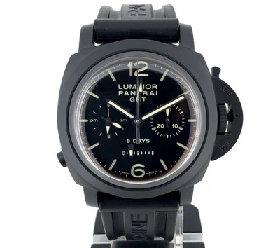 Panerai Luminor 1950 GMT Monopulsante 8 Días 44mm Cerámica Hombre PAM00317 B&P Foto 1 de 4