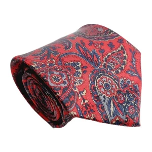 Corbata puntiaguda Towncraft roja cachemira para hombre 56x3,5" ancho clásico  - Imagen 1 de 5