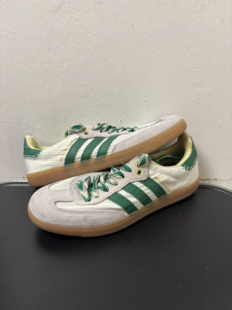 Wales Bonner × adidas Samba Sail/Green adidas Wales Bonner x Samba Cream White Bold Green for Sale