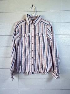 Columbia Button Shirt Omni Shade Sonnenschutz Gr. XS Langarm rosa kariert  - Bild 1 von 11