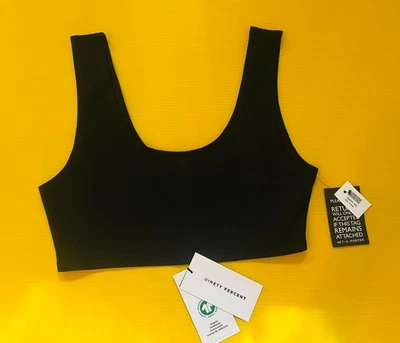 Sujetador deportivo negro marca NINETY POR CIENTO NUEVO CON ETIQUETAS talla/XL Foto 1 de 4