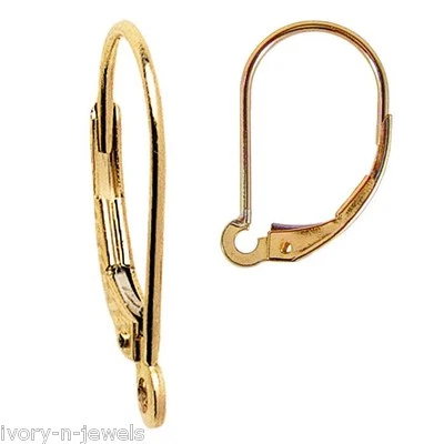 Brincos de brinco intercambiáveis folheados a ouro amarelo 14K - UM PAR EUA - Imagem 1 de 3