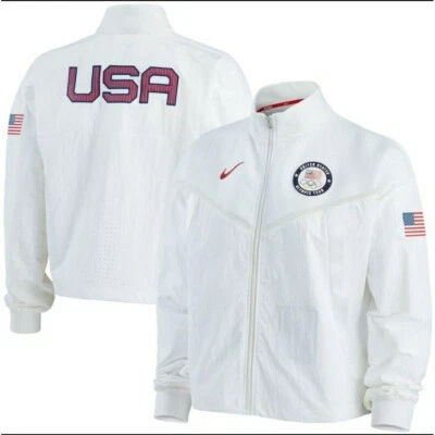 Chaqueta Nike Team USA Medal Olympic Windrunner Blanca CK4604-100 Talla XXL Mujer Foto 1 de 4