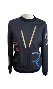 Women’s Versace Jumper Black Polyester 42IT Authentic - Picture 1 of 9